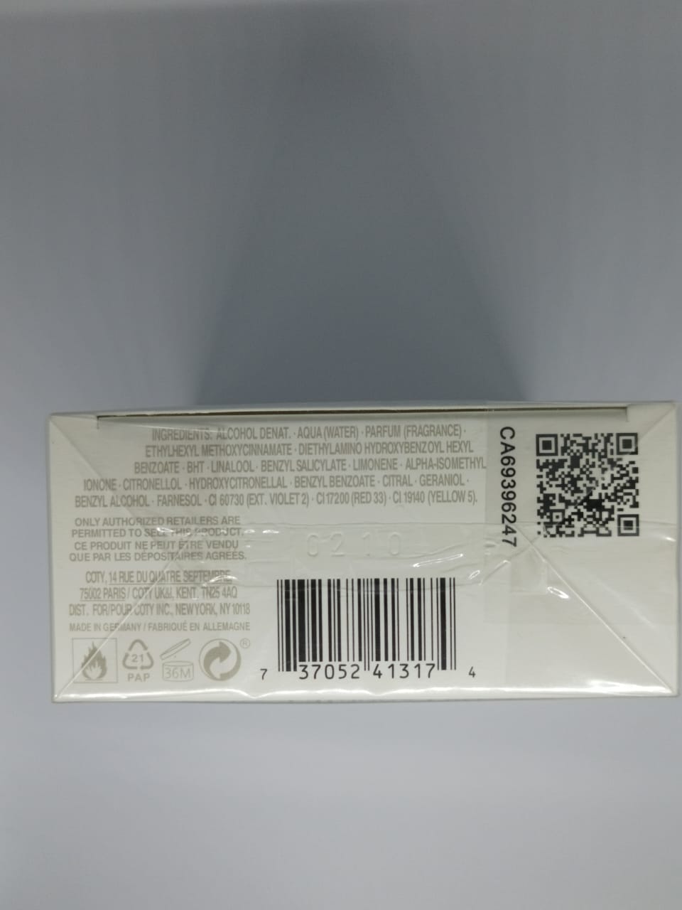 Lacoste L.12.12 Blanc Pure - 100ml/3.3oz