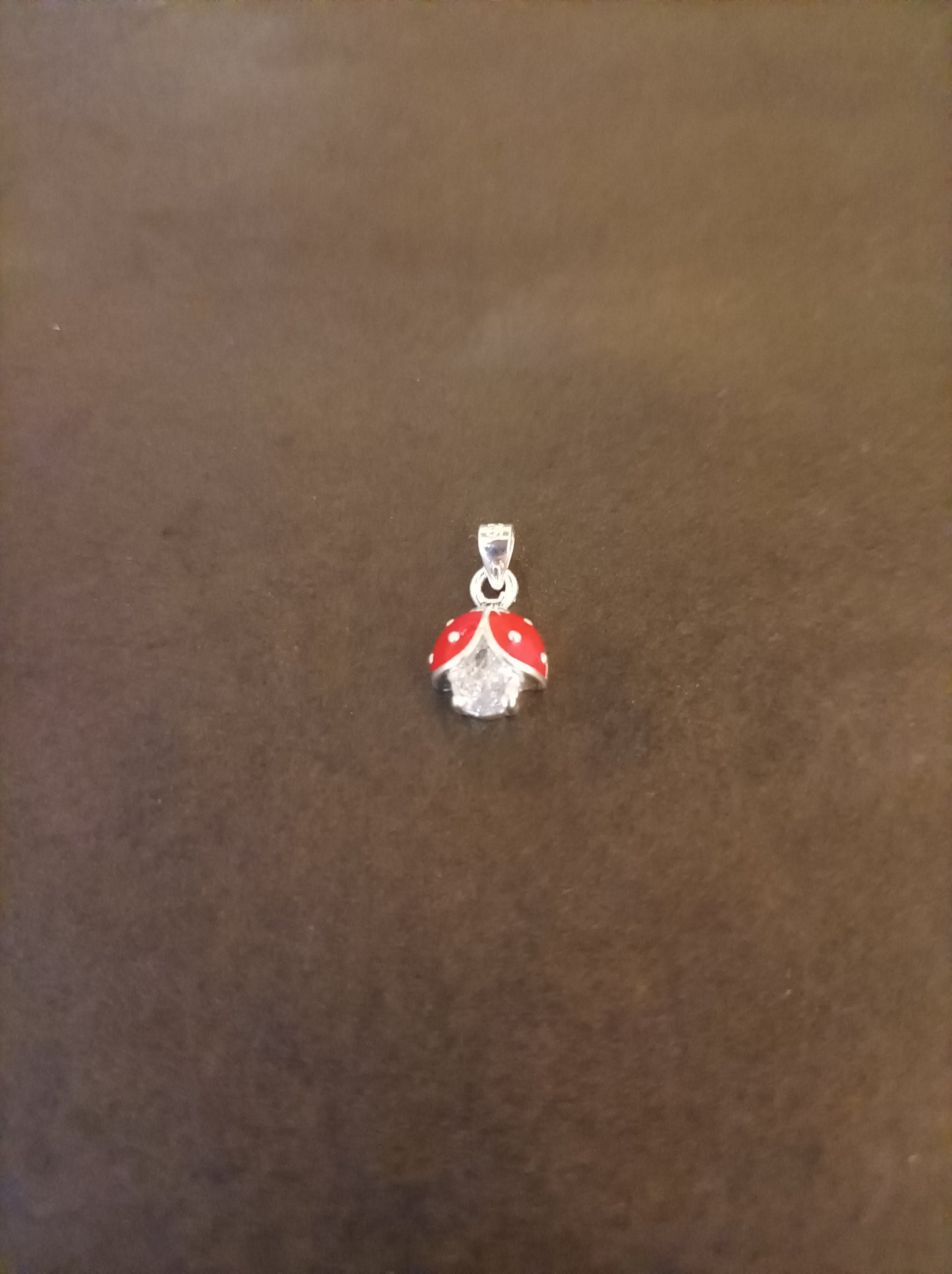 Collar con dije de Mariquita en Plata 925