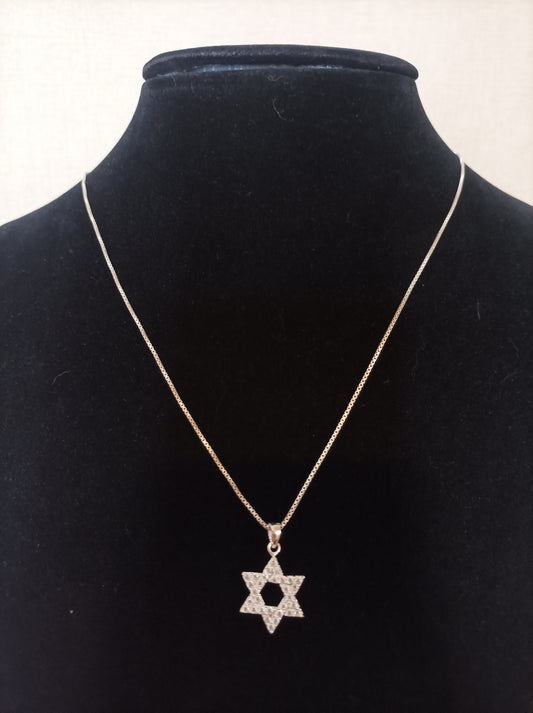 Collar con dije de Estrella en Plata 925